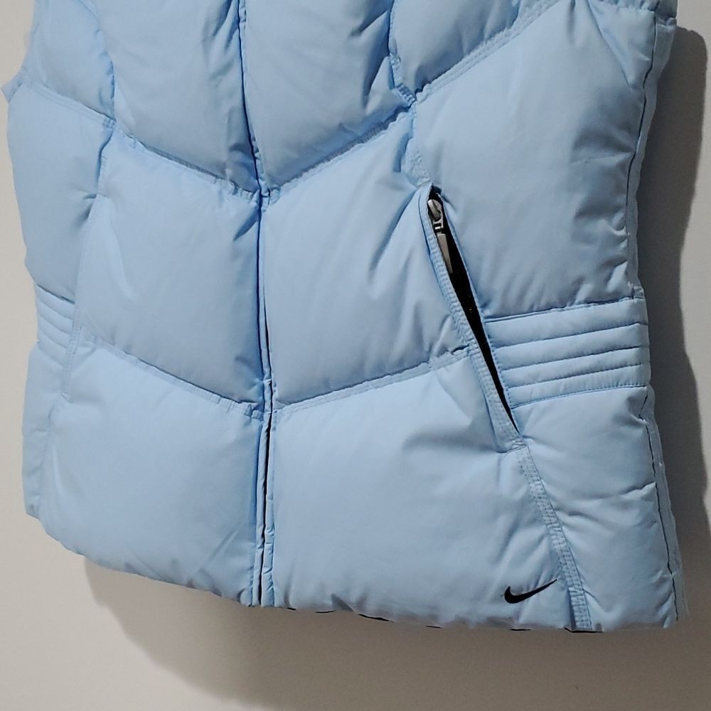 Nike light blue XL down filled puffer vest - Picture 3 of 7